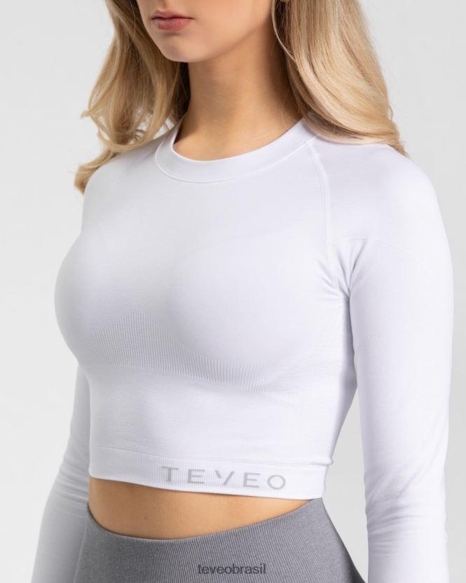 roupas mulheres TEVEO FJ4TZV179 manga comprida poderosa branco