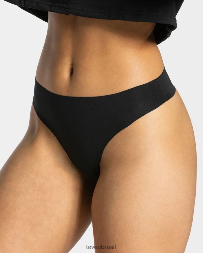 roupas mulheres TEVEO FJ4TZV267 tanga sem costura (5s) preto