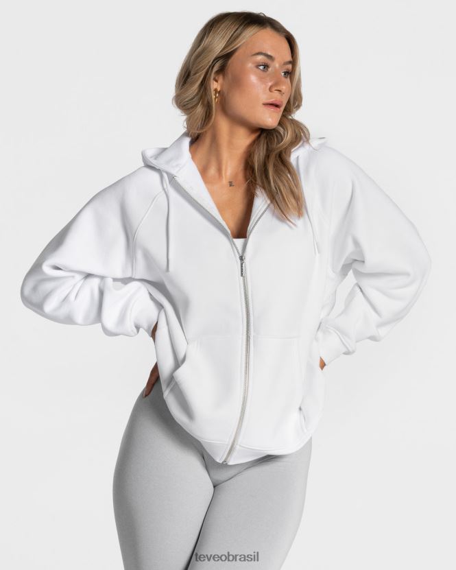 roupas mulheres TEVEO FJ4TZV33 declaração jaqueta oversized branco