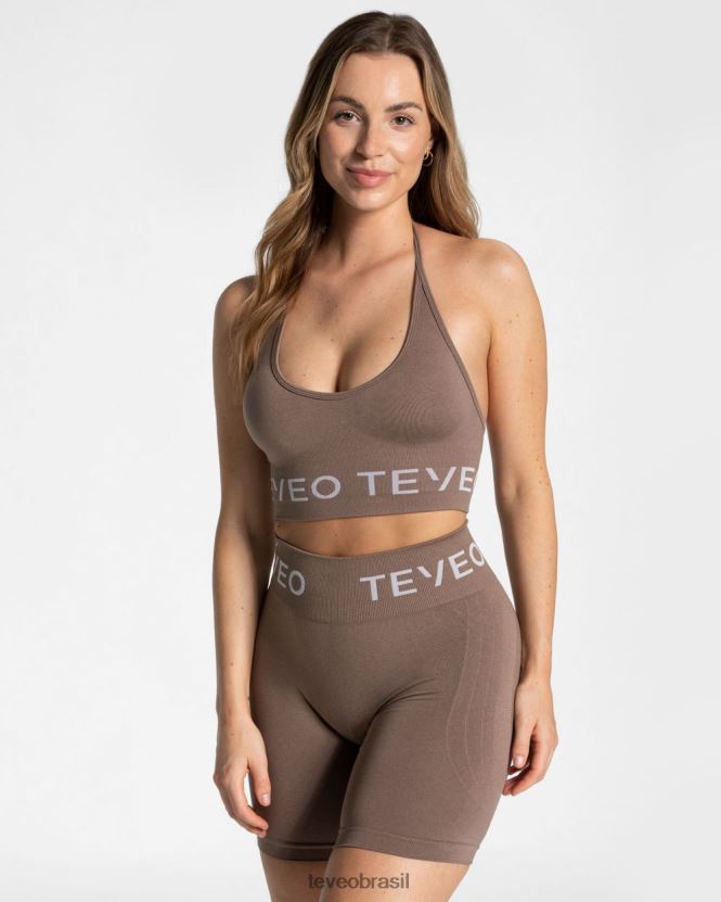 roupas mulheres TEVEO FJ4TZV312 colar de assinatura bh café