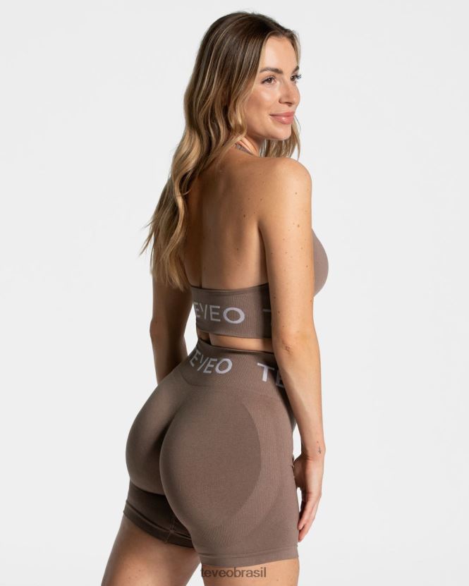 roupas mulheres TEVEO FJ4TZV312 colar de assinatura bh café