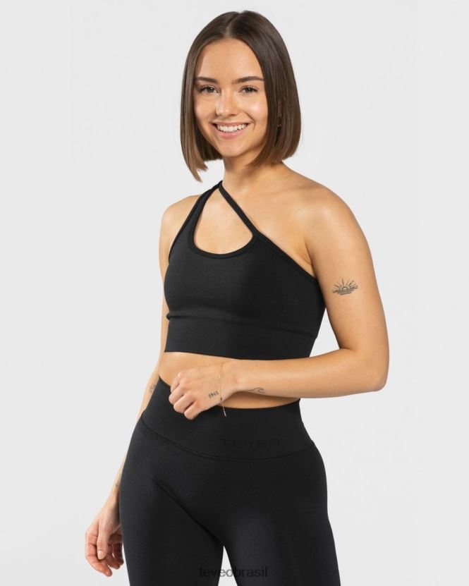 roupas mulheres TEVEO FJ4TZV377 atrevida de um ombro bh preto