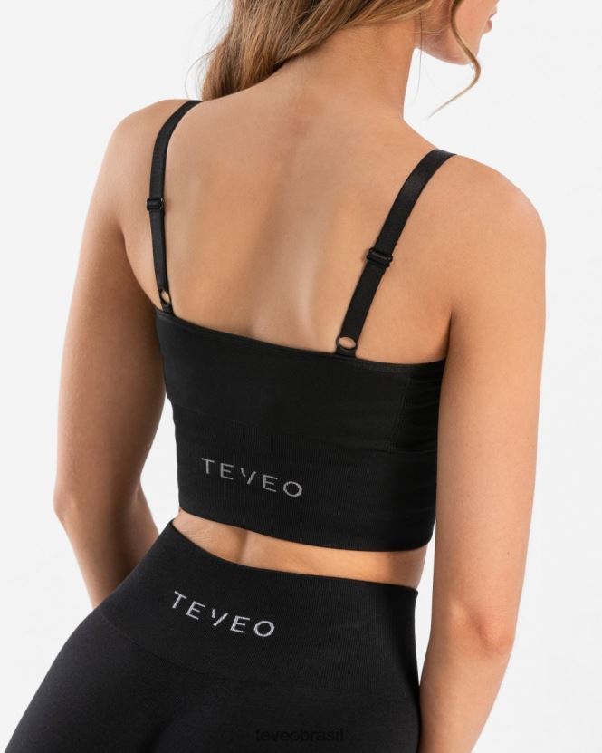 roupas mulheres TEVEO FJ4TZV386 top v essencial preto