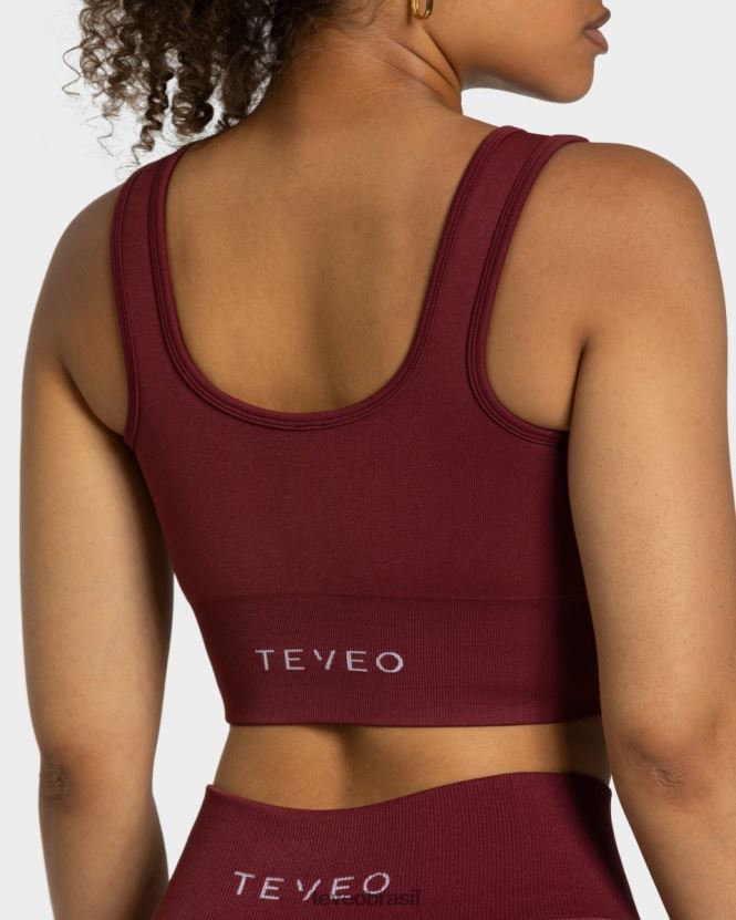 roupas mulheres TEVEO FJ4TZV395 sutiã sensação vinho vermelho