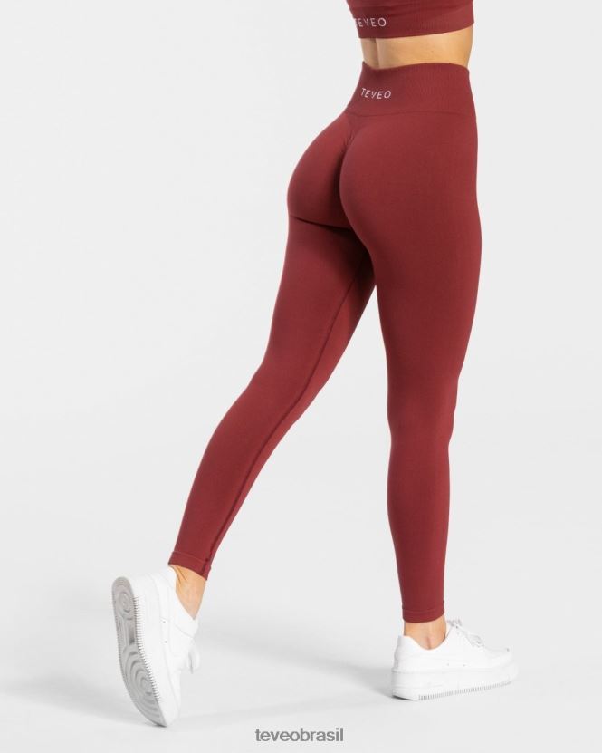 roupas mulheres TEVEO FJ4TZV101 legging atemporal vinho vermelho