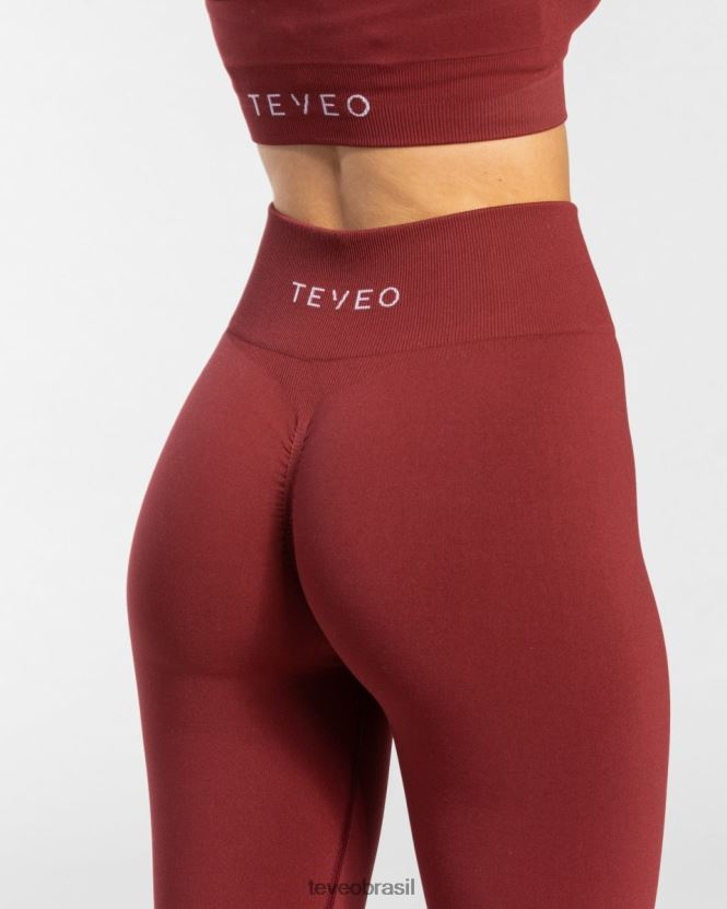 roupas mulheres TEVEO FJ4TZV101 legging atemporal vinho vermelho