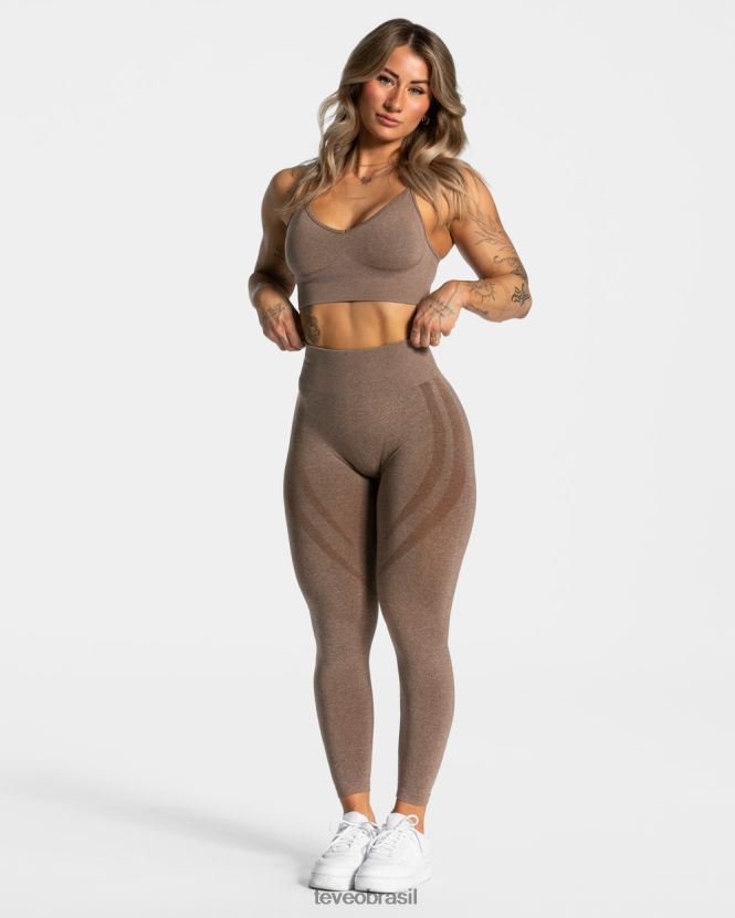 roupas mulheres TEVEO FJ4TZV121 legging evolução v2 café