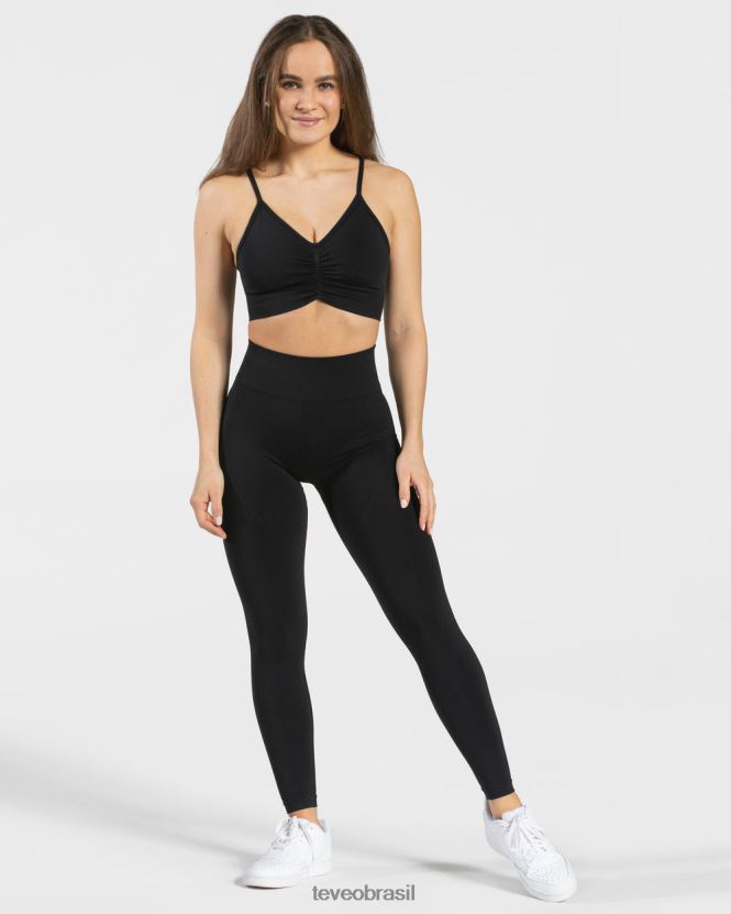 roupas mulheres TEVEO FJ4TZV122 legging de foco preto