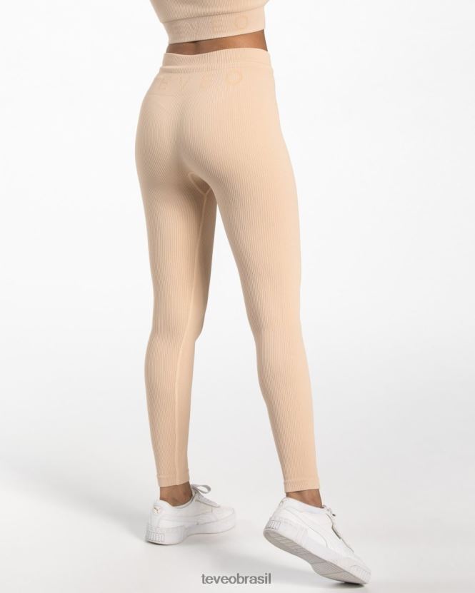 roupas mulheres TEVEO FJ4TZV124 leggings com nervuras nu