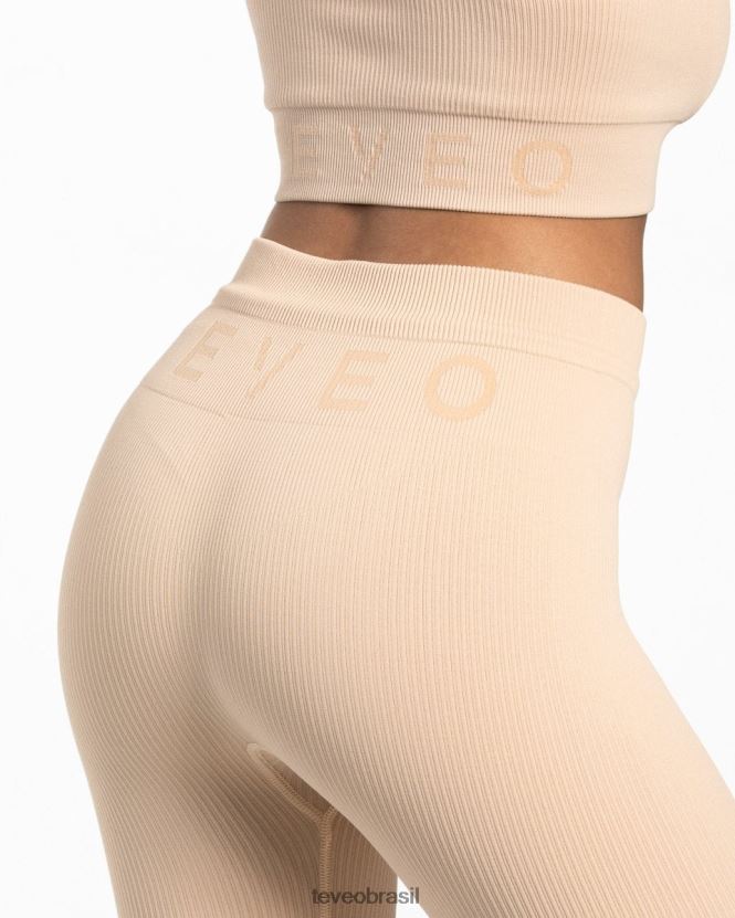 roupas mulheres TEVEO FJ4TZV124 leggings com nervuras nu