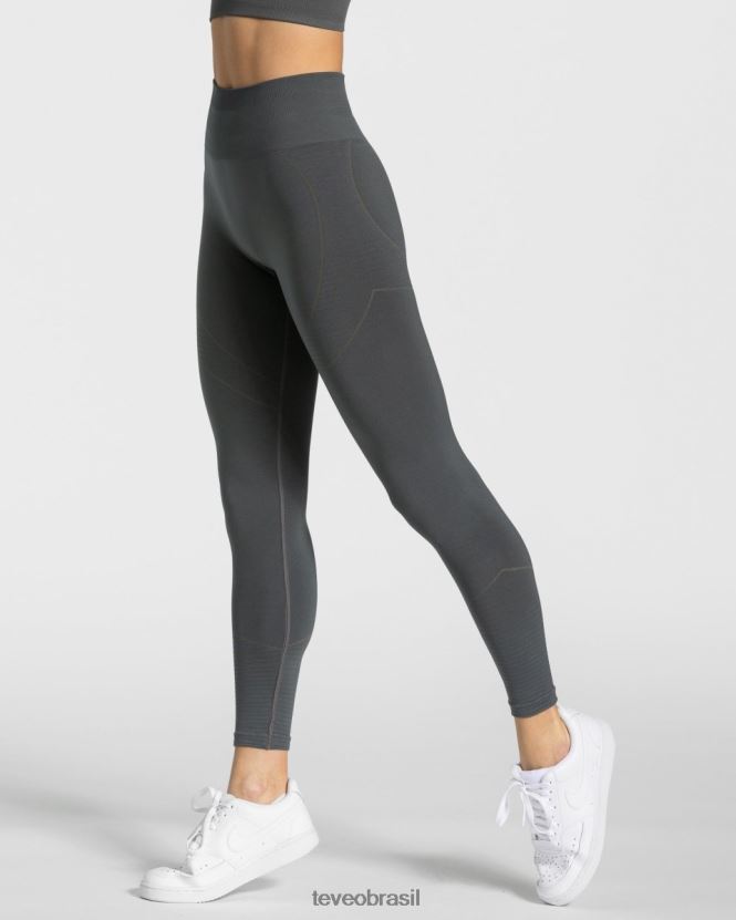 roupas mulheres TEVEO FJ4TZV126 verdadeiras leggings cinza escuro