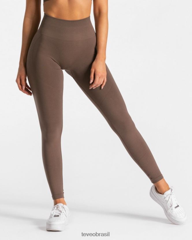 roupas mulheres TEVEO FJ4TZV130 verdadeiras leggings marrom