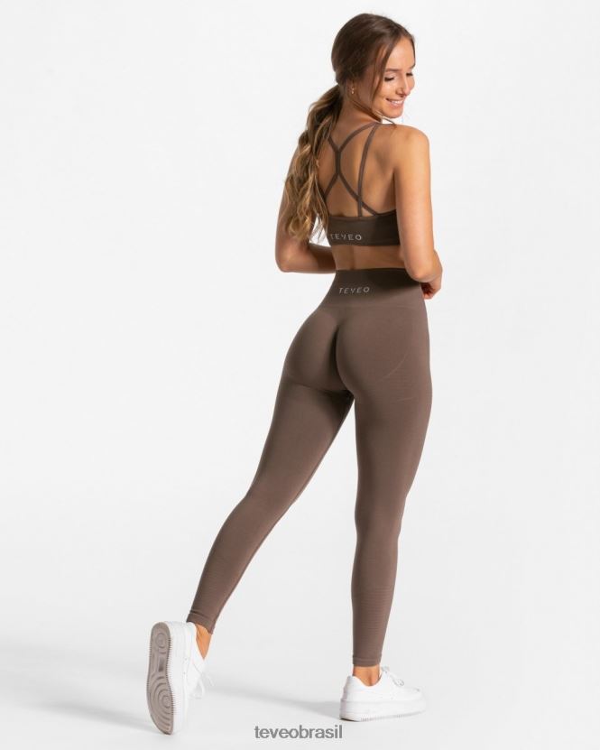 roupas mulheres TEVEO FJ4TZV130 verdadeiras leggings marrom