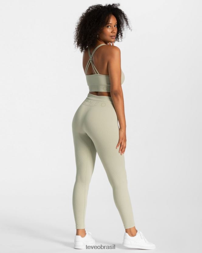 roupas mulheres TEVEO FJ4TZV143 leggings com nervuras sábio