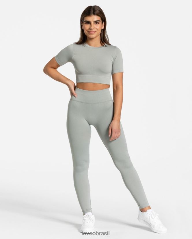 roupas mulheres TEVEO FJ4TZV147 leggings de sensação cinza