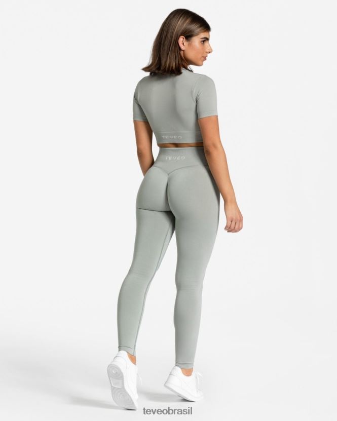 roupas mulheres TEVEO FJ4TZV147 leggings de sensação cinza