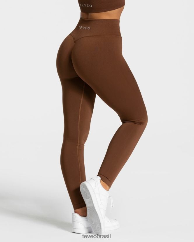 roupas mulheres TEVEO FJ4TZV148 leggings de sensação caramelo