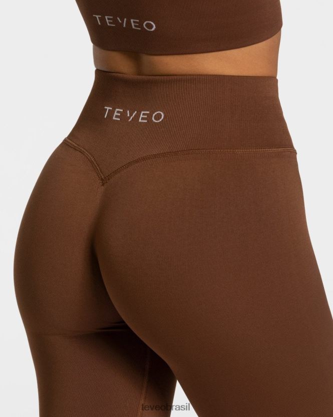 roupas mulheres TEVEO FJ4TZV148 leggings de sensação caramelo