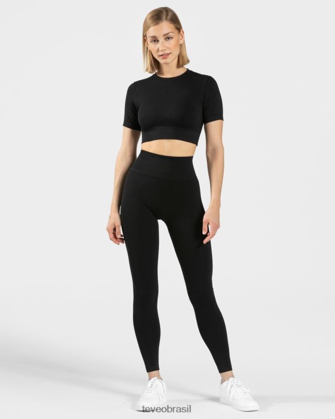 roupas mulheres TEVEO FJ4TZV149 leggings de sensação preto