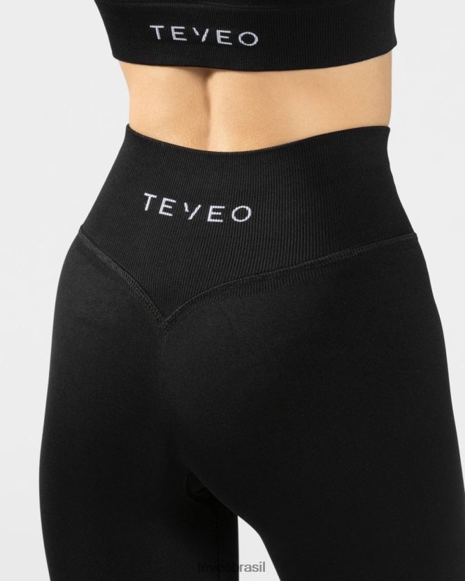 roupas mulheres TEVEO FJ4TZV149 leggings de sensação preto