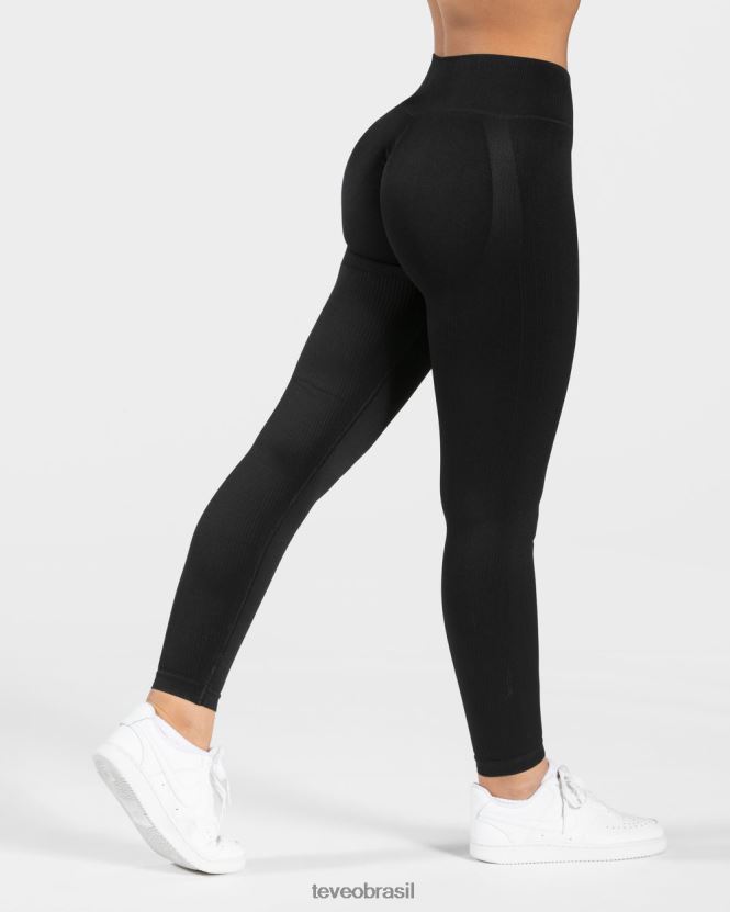 roupas mulheres TEVEO FJ4TZV154 leggings elegantes preto