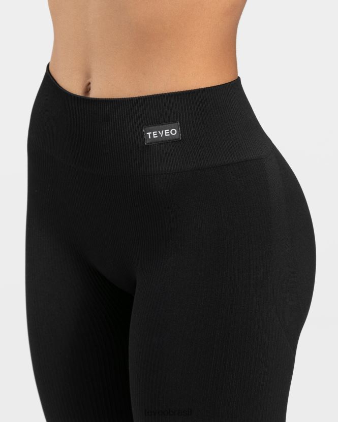 roupas mulheres TEVEO FJ4TZV154 leggings elegantes preto