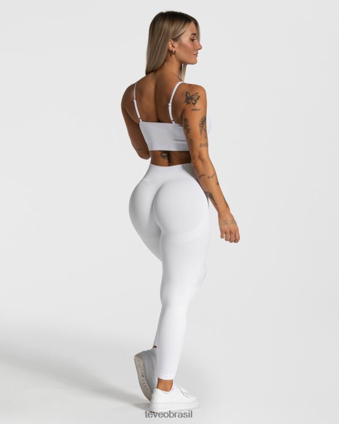 roupas mulheres TEVEO FJ4TZV156 leggings elegantes branco