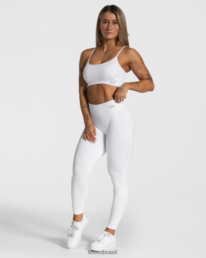 roupas mulheres TEVEO FJ4TZV156 leggings elegantes branco