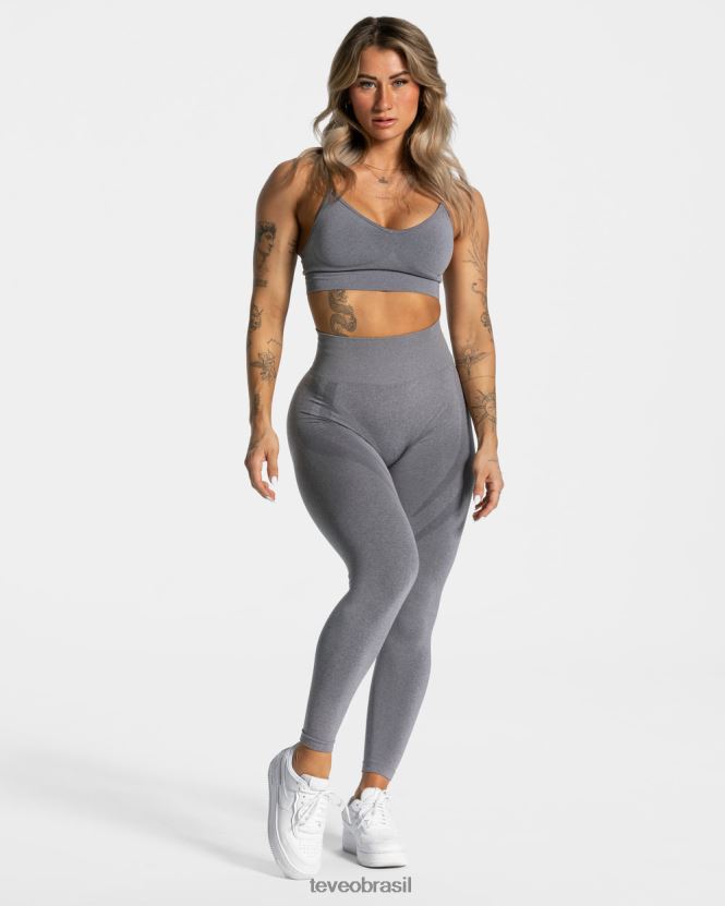 roupas mulheres TEVEO FJ4TZV158 legging evolução v2 cinza