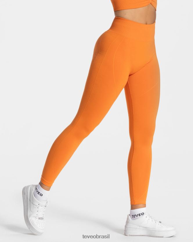 roupas mulheres TEVEO FJ4TZV163 legging de foco laranja