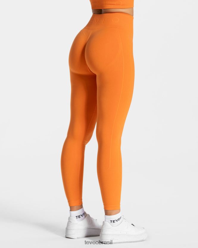 roupas mulheres TEVEO FJ4TZV163 legging de foco laranja