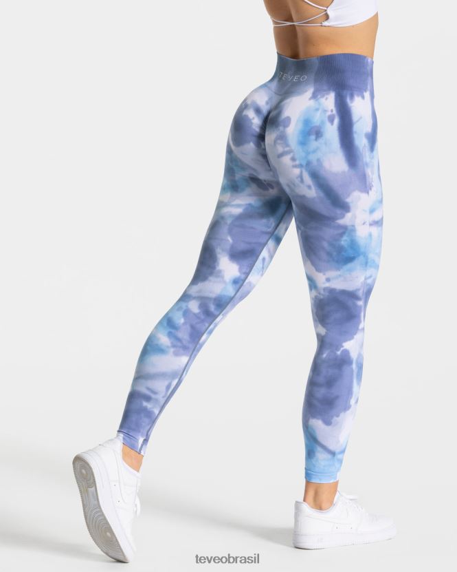 roupas mulheres TEVEO FJ4TZV58 legging tie-dye oceano