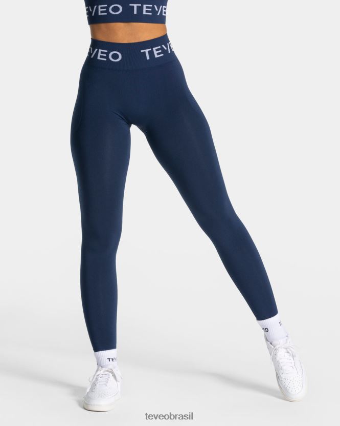 roupas mulheres TEVEO FJ4TZV64 leggings scrunch exclusivas azul escuro