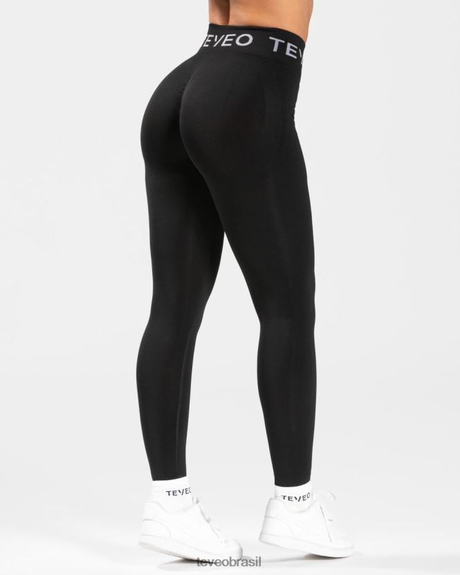 roupas mulheres TEVEO FJ4TZV65 leggings scrunch exclusivas preto