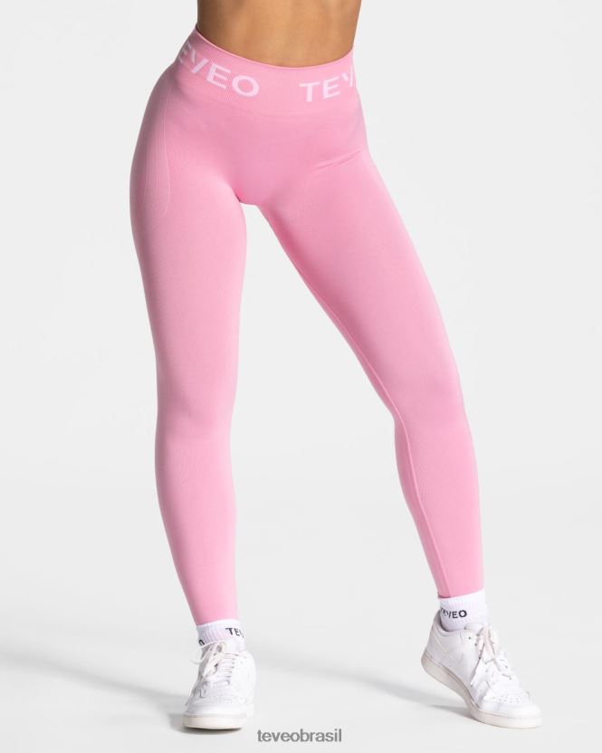 roupas mulheres TEVEO FJ4TZV66 leggings scrunch exclusivas rosa