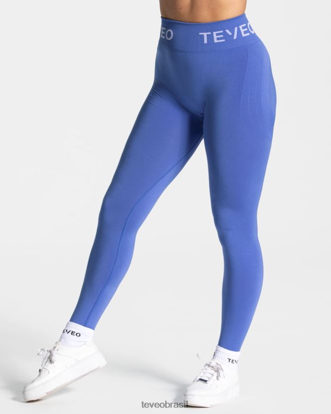 roupas mulheres TEVEO FJ4TZV67 leggings scrunch exclusivas azul real