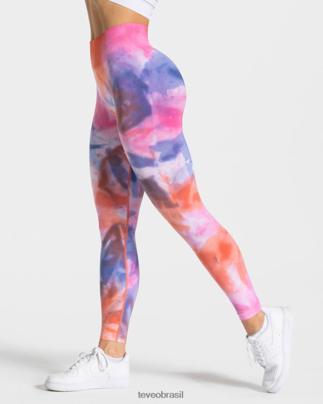 roupas mulheres TEVEO FJ4TZV69 legging tie-dye quente