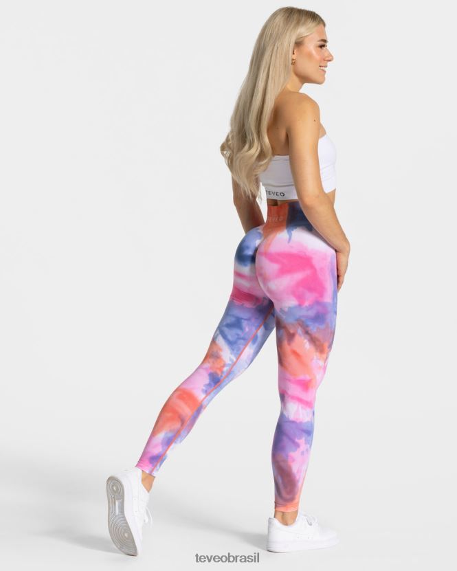 roupas mulheres TEVEO FJ4TZV69 legging tie-dye quente