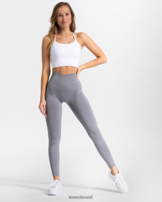 roupas mulheres TEVEO FJ4TZV76 leggings elegantes cinza