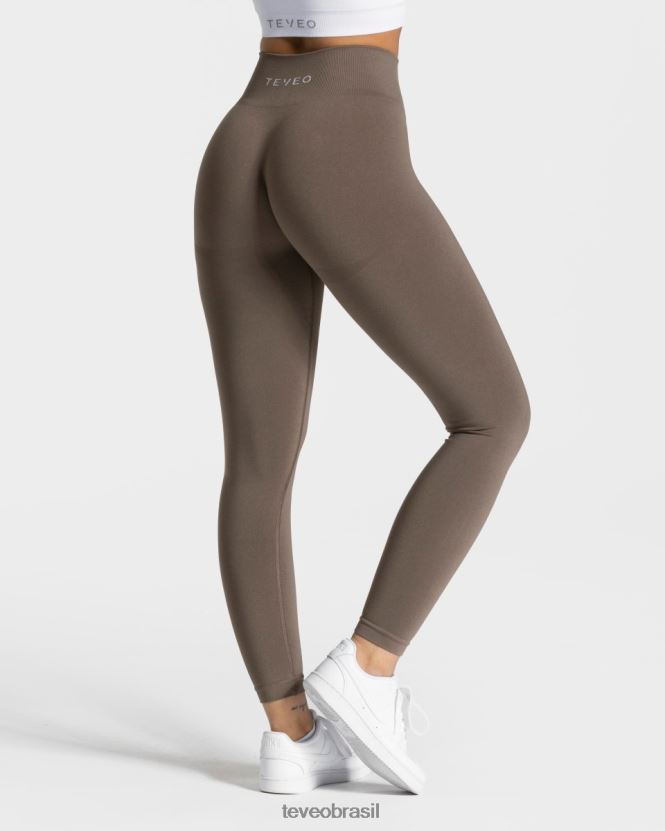 roupas mulheres TEVEO FJ4TZV83 leggings elegantes cinza