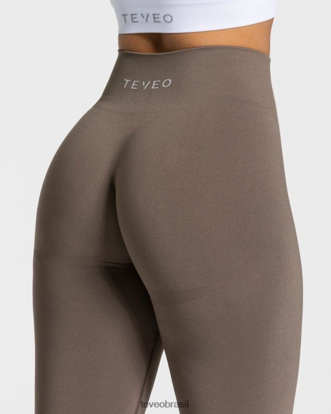 roupas mulheres TEVEO FJ4TZV83 leggings elegantes cinza