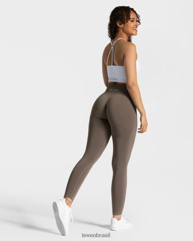 roupas mulheres TEVEO FJ4TZV83 leggings elegantes cinza