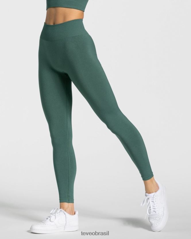 roupas mulheres TEVEO FJ4TZV88 legging atemporal verde escuro