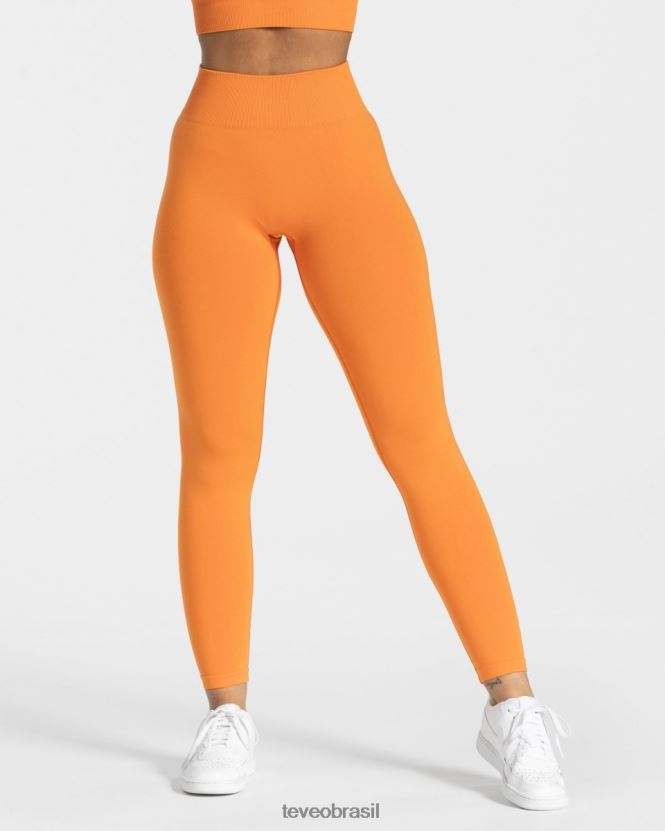 roupas mulheres TEVEO FJ4TZV93 legging atemporal laranja