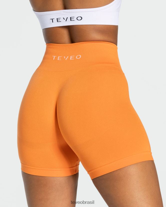 roupas mulheres TEVEO FJ4TZV206 curto elegante laranja