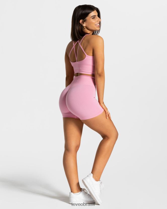 roupas mulheres TEVEO FJ4TZV240 declaração curta rosa