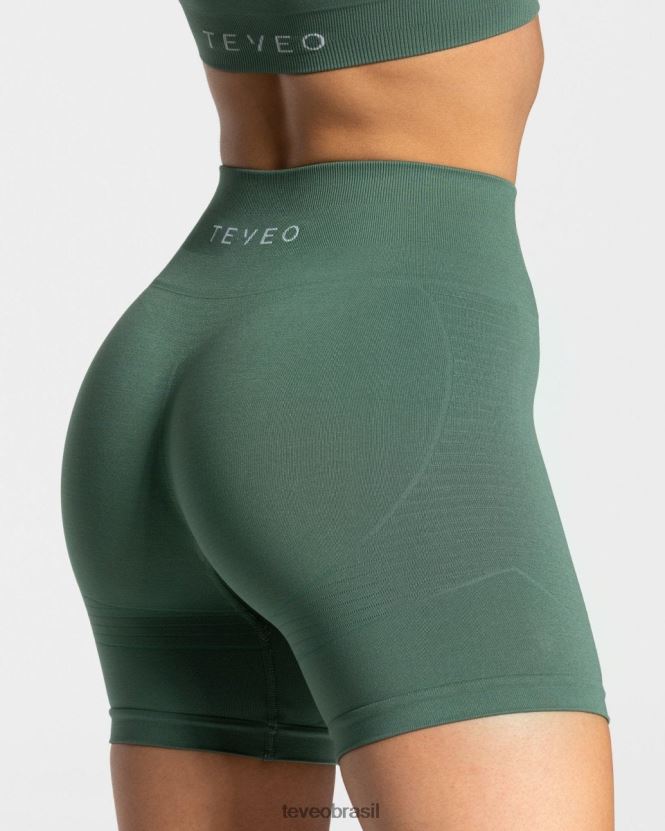 roupas mulheres TEVEO FJ4TZV251 verdadeiro curto verde escuro